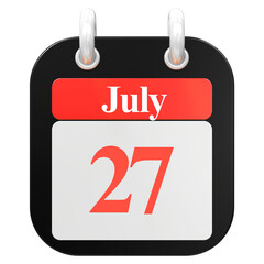 icon calendar 3D Rendering