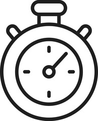 Stopwatch vector line icon