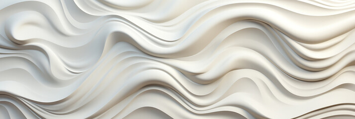 white room wall with white fluid Wavy effect_
