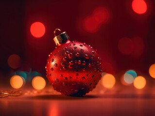 Christmas decoration baubles New Year background