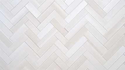 pattern of a white oak wooden parquet floor - obrazy, fototapety, plakaty