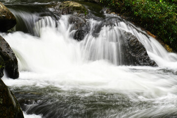 Fototapeta na wymiar Close to Beautiful Waterfall in Thailand.