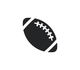 American football ball icon. Vector illustration.