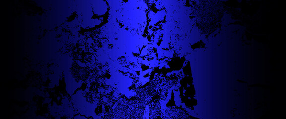 Obraz na płótnie Canvas Vector dark blue wall horror concept, blue mortar background texture crack concrete texture, scary dark blue grunge texture for background.