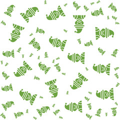Abstract Christmas Grinch Pattern 