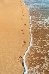 Beautiful clean golden beach of Madhavpur, Gujrat, India.