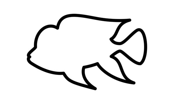recommend clip art: Simple Fish Line Art Logo