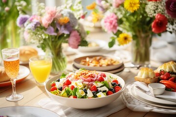 Family Easter Brunch with Spring Delicacies

