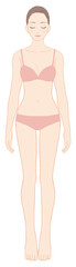 美意識が高い女性の全身