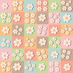 vector illustration of beautiful floral seamless pattern