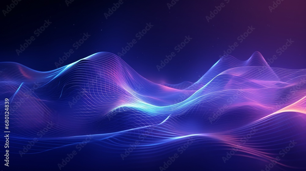 Aufkleber digital abstract background, used for technological processes, neural networks, digital data storage