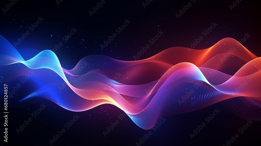 Poster digital abstract background, used for technological processes, neural networks, digital data storage