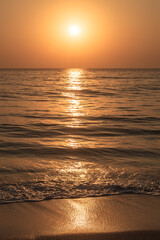 Beautiful clean golden beach of Madhavpur, Gujrat, India.