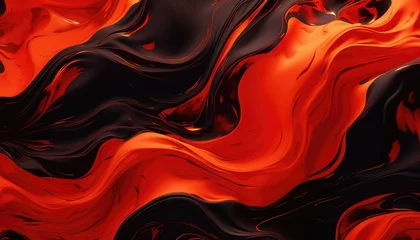 Foto op Canvas vibrant glossy abstract lava liquid -,popup art background  © Klay