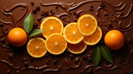 Image art of orange chocolate flavor.2 Generative AI.