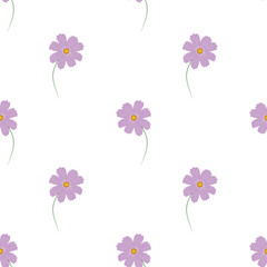 Obraz na płótnie Canvas Vector illustration with flowers
