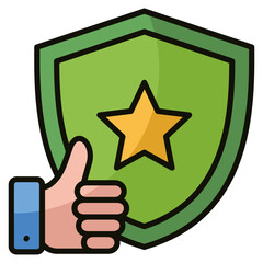 Reputation Management Icon Element For Design