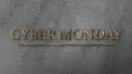 Cyber Monday, November Stylish Text Design