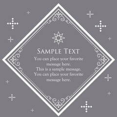 クリスマスモチーフのフレームデザインセット。ゴージャスでエレガントなデザイン素材