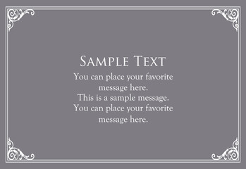 クリスマスモチーフのフレームデザインセット。ゴージャスでエレガントなデザイン素材