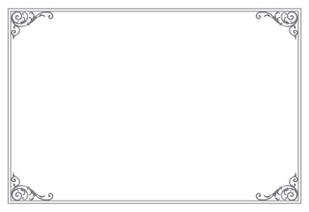 クリスマスモチーフのフレームデザインセット。ゴージャスでエレガントなデザイン素材