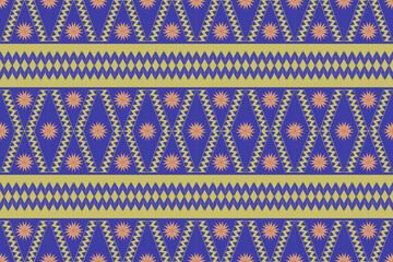 ethnic pattern design, repeat and seamless, geometric and floral element for textile.