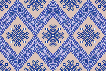 ethnic pattern design, repeat and seamless, geometric and floral element for textile.