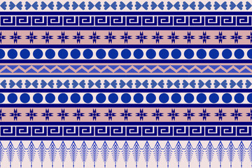 ethnic pattern design, repeat and seamless, geometric and floral element for textile.