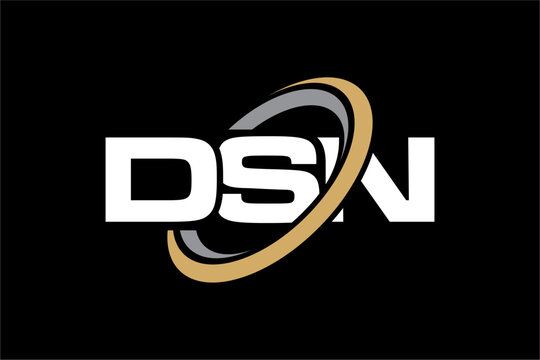 DSN creative letter logo design vector icon illustration
