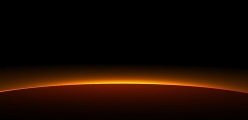 solar eclipse at dark space illustration background © ArtDawn