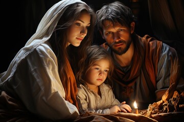 holy family with Jesus © nataliya_ua