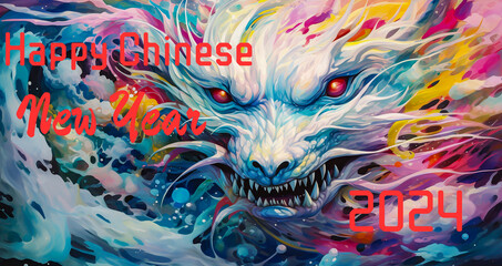 celebrate chinese new year 2024 year of dragon