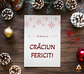christmas decoration on table