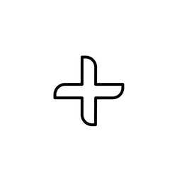 Obraz premium Plus icon set