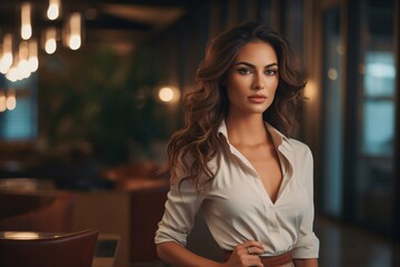 A glamorous businesswoman