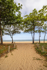 Fototapeta na wymiar praia na cidade de Vila Velha, Estado do Espirito Santo, Brasil
