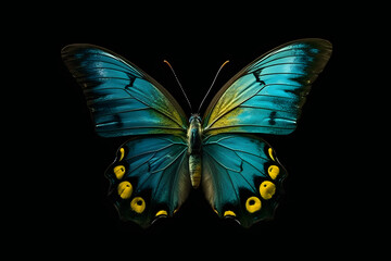 Obraz premium butterfly on black background. 