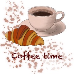 Coffee time illustration 