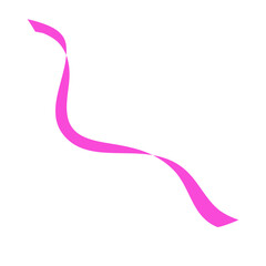 A curly colorful ribbon 