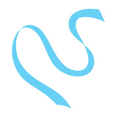 A curly colorful ribbon 