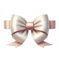  Ribbon Bow Realistic shiny satin with shadow 
