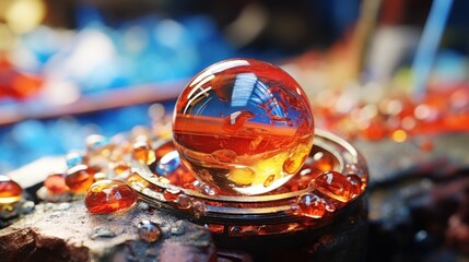 Resin juxtaposed UHD wallpaper