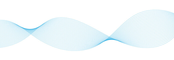 Vector abstract banner design. Fluid vector shaped background. Classic banner template pattern for social media and web sites. Blue wavy lines. Wave banner.