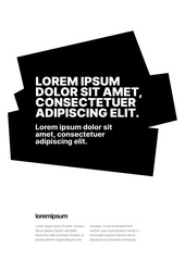 Simple corporate layout template for events, companies or any business related. Template with highlighter for flyer, poster, cover, brochure, banner or background.
