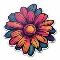 sticker flower created with Generative Ai