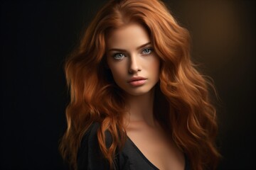 Fototapeta premium Portrait photography of a beautiful redhead woman