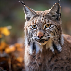 Balkan lynx, professional shot, wallpapers, 8k, film photography created with Generative Ai