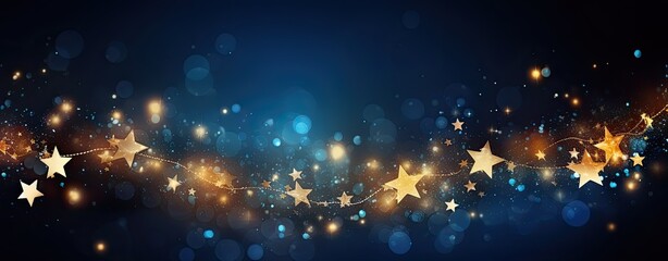 glowing stars and glitter