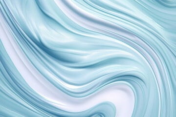 Obraz premium cream texture on pastel blue background, illustration for product presentation template, copy space. Ai generative