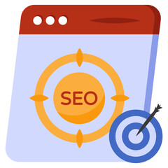 Perfect design icon of seo target 

